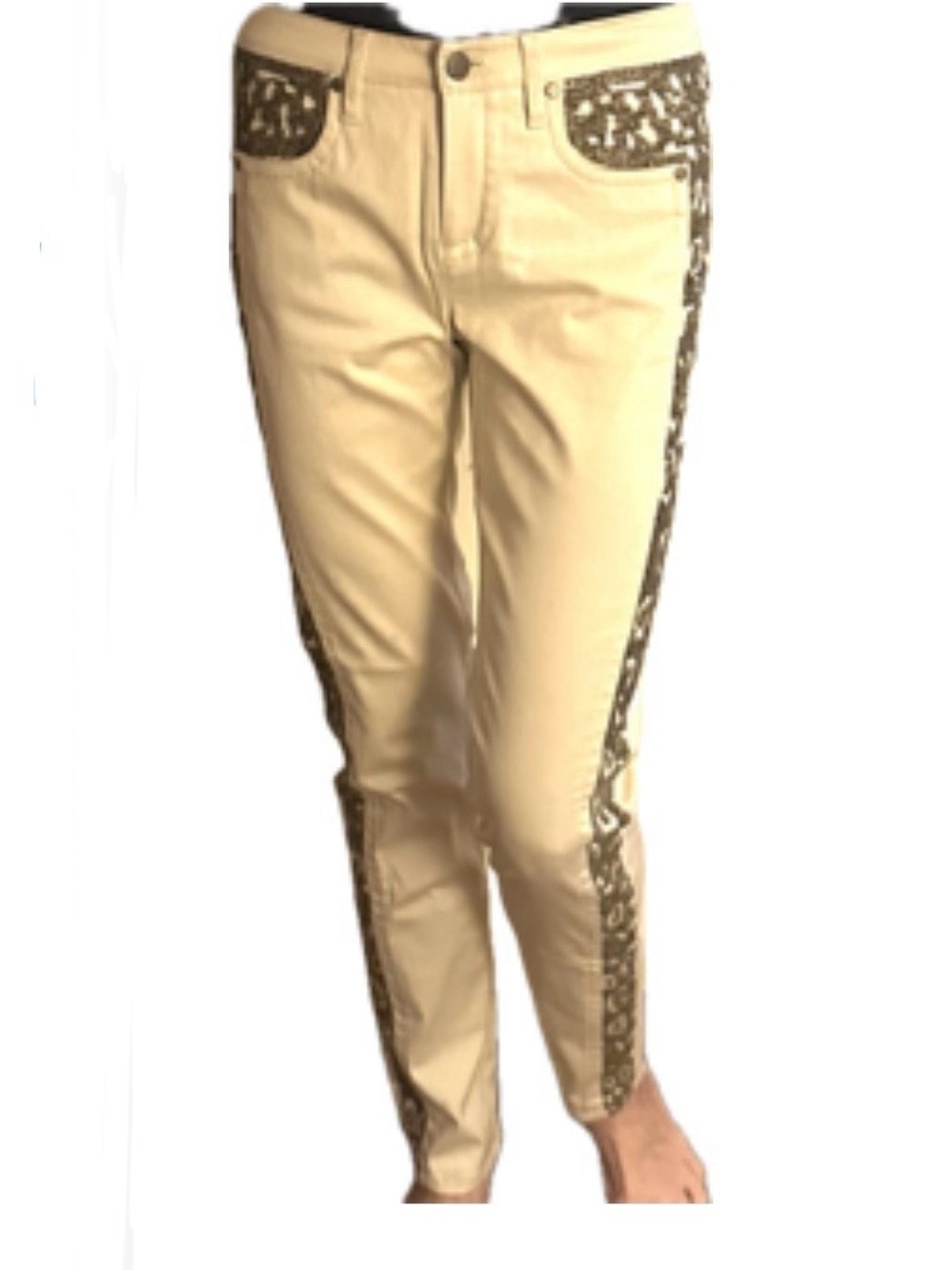 Per Se Embroidered Jeans, Size 2